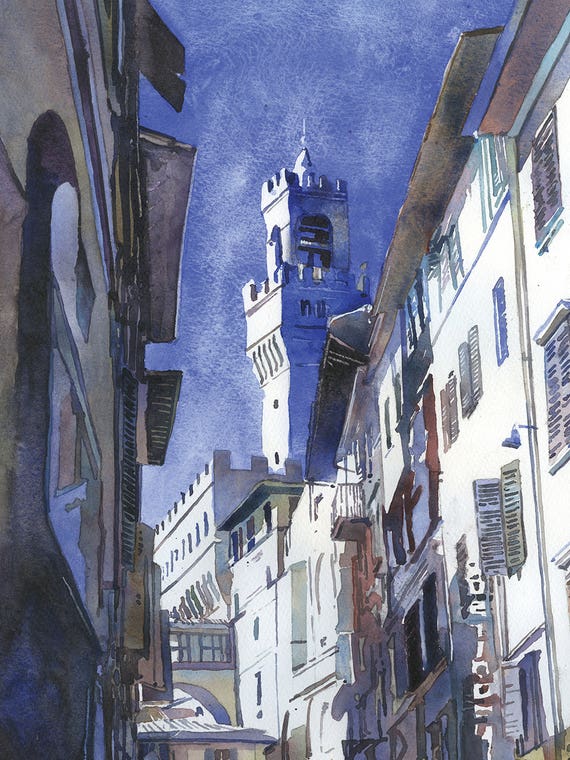 Florence Cityscape - Italy by Ryan Fox Painting
