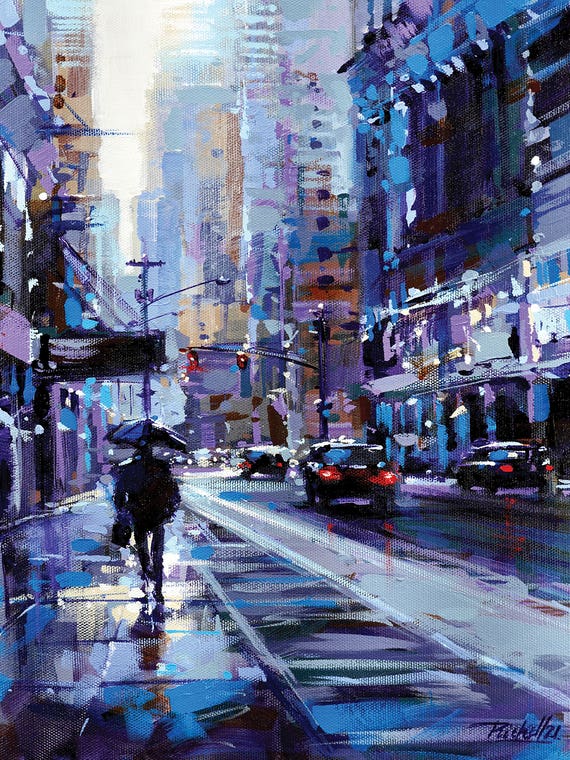 Blue NY by Richell Castellón