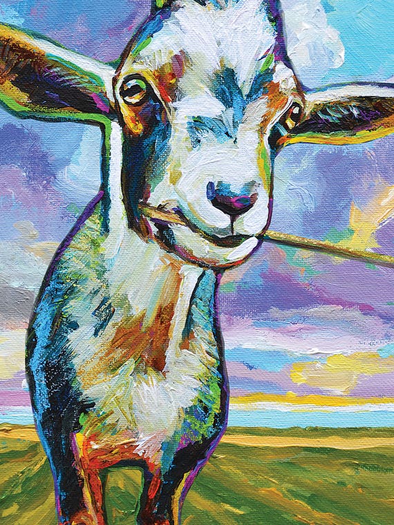 Theo The Goat In The Field by Robert Phelps