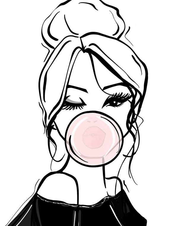 Bubble Gum Wink by Sabina Fenn