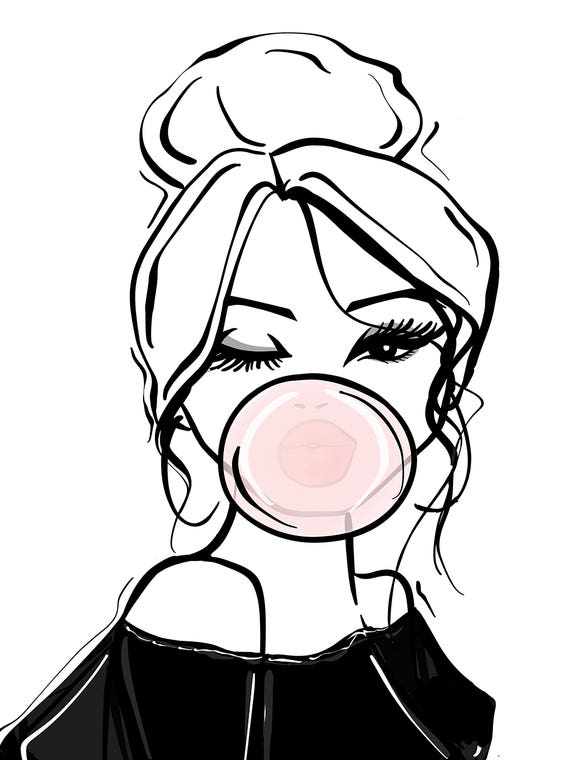 Bubble Gum Wink by Sabina Fenn