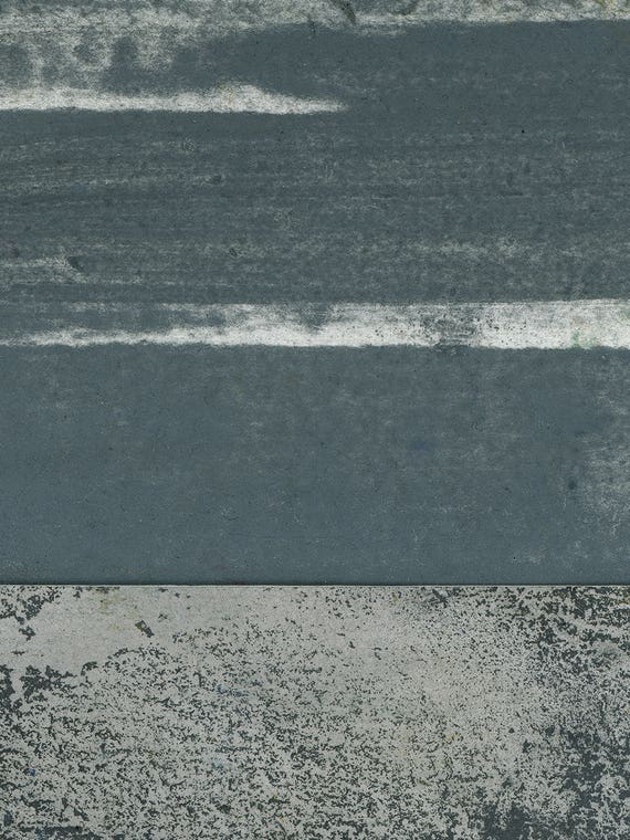 Blue And Gray Horizon Abstract by Sam Ashton