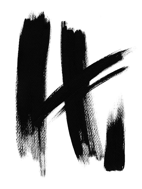 Brush Absract No. 1 by Melissa Selmin