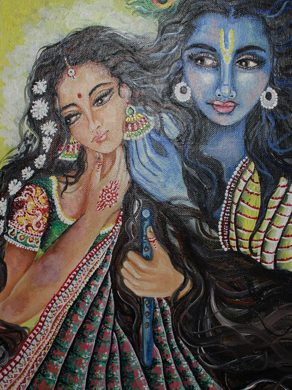 Radha Krishna Deep Love by Sangeetha Bansal