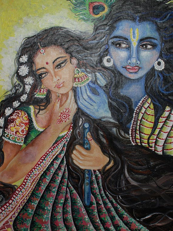 Radha Krishna Deep Love by Sangeetha Bansal
