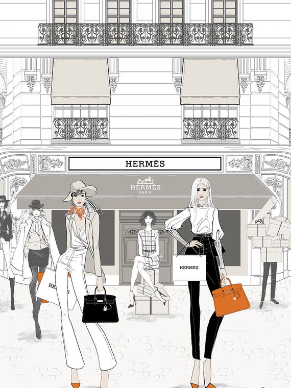 Hermes Store Front by Loretta So