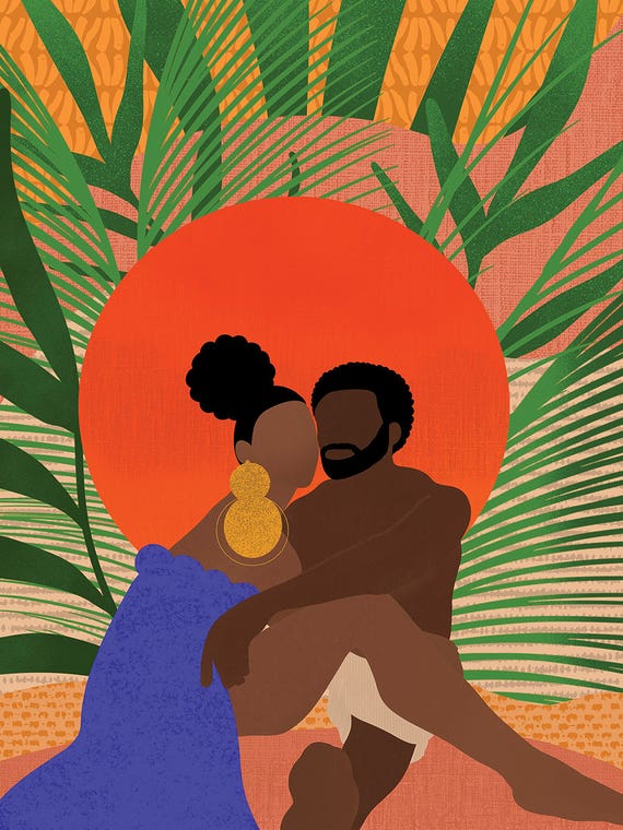 Black Couple by Sagmoon Paper Co.