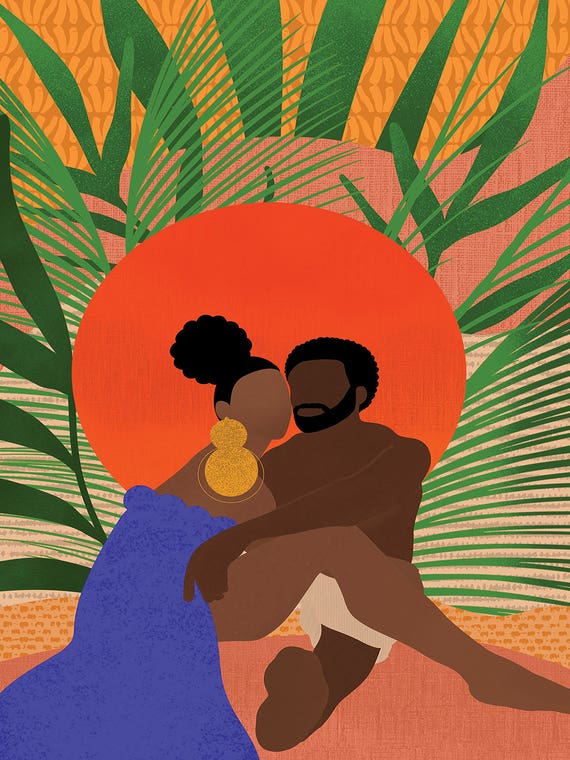 Black Couple by Sagmoon Paper Co. 