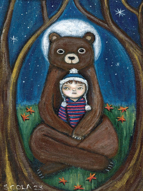 Bear Hug by Sylvia Colasacco