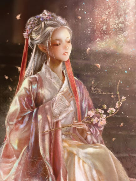 Ste-Anne Mermaid Bathing In The Sunset by Anastasia Tsai