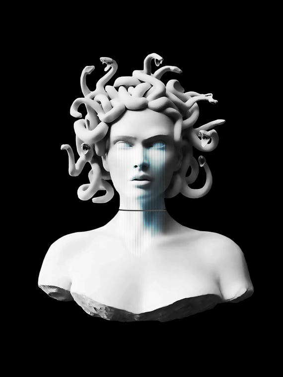 Decontructed Medusa by Underdott