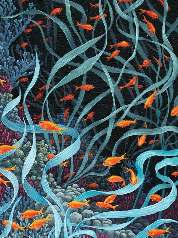 Aquatic Nocturne by Vasilisa Romanenko