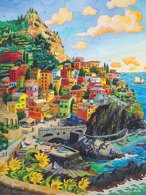 Manerola, Cinque Terre by Robin Wethe Altman