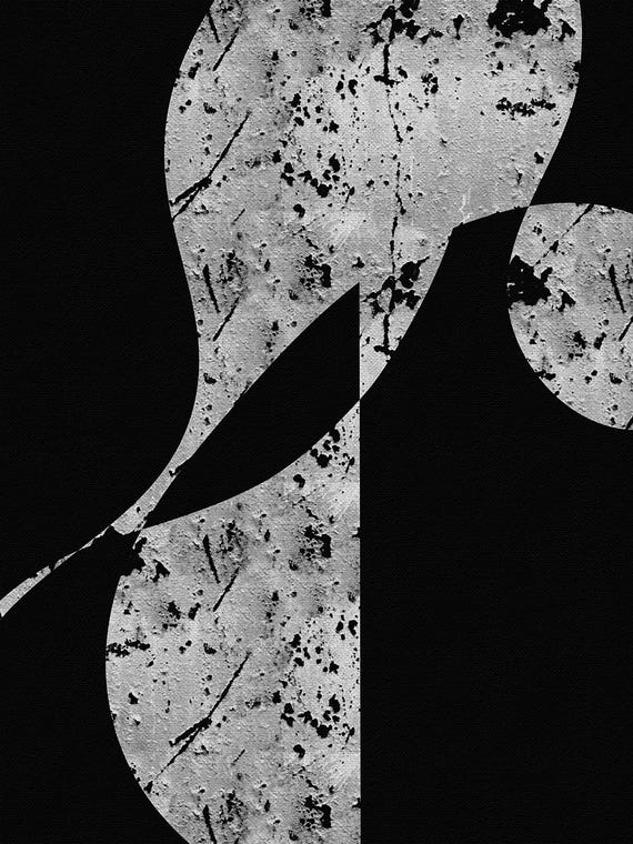 Black And White Abstract II by Yuli Saputra