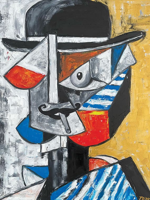 Cubist Visionar by Zulu Art