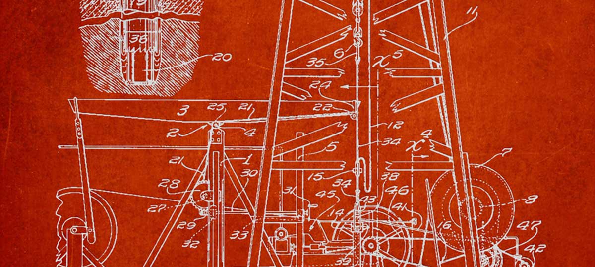 Engineering & Machinery Blueprints Art Prints