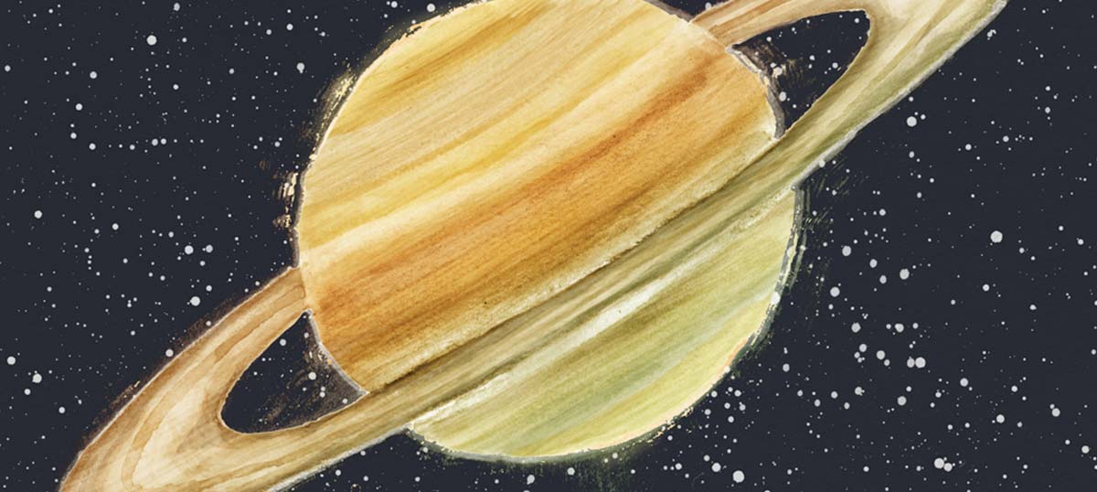 Saturn Art Canvas Prints