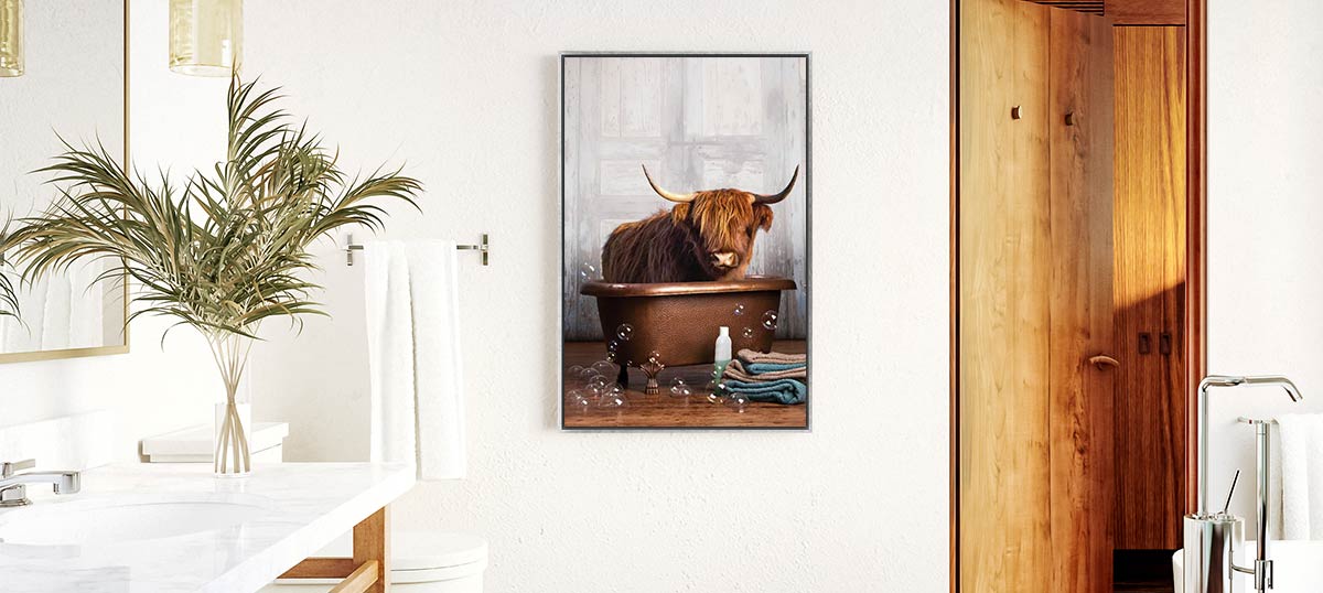 Funny Bathroom Art: Canvas Prints & Wall Art | iCanvas
