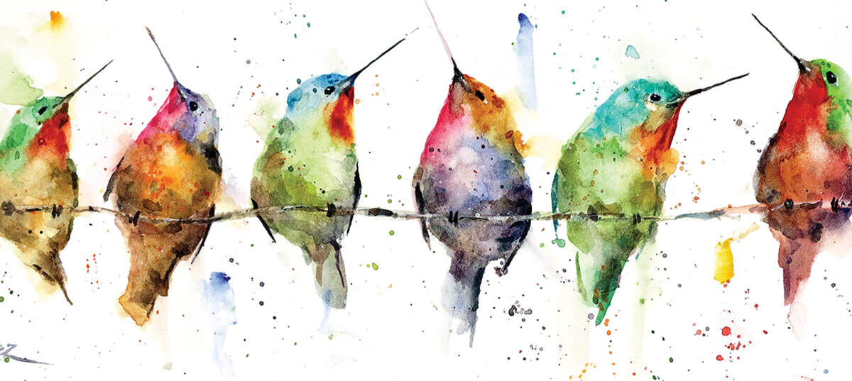 Birds On A Wire Canvas Art Prints