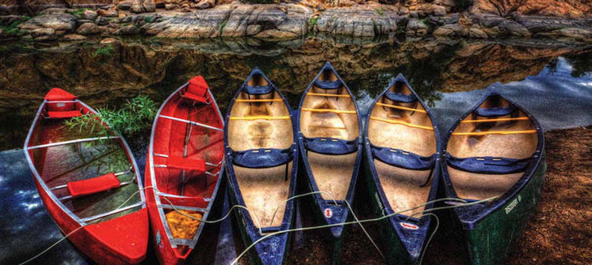 Canoes Canvas Art