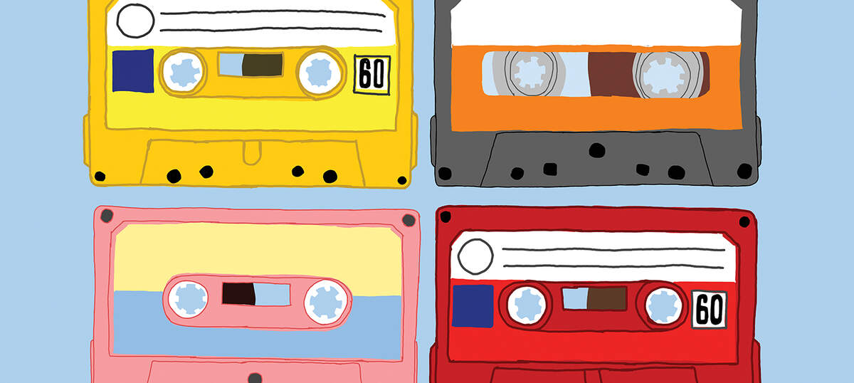 Cassette Tapes Canvas Art