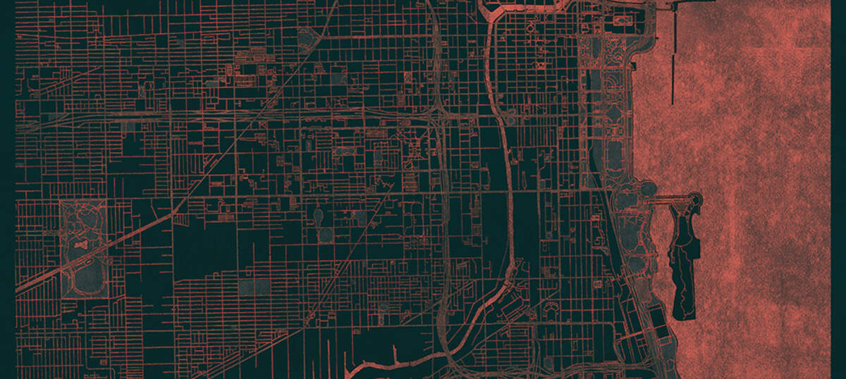 Chicago Maps Canvas Art