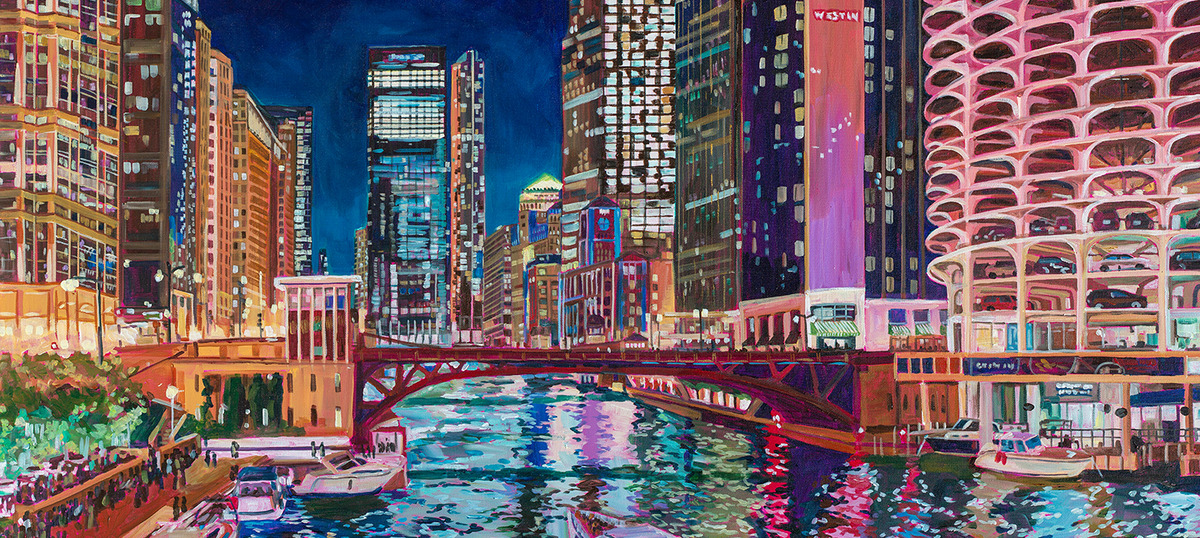 Contemporary Streetscapes Canvas Artwork