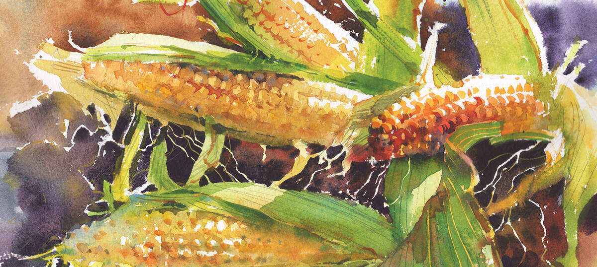 Corn Art Canvas Prints