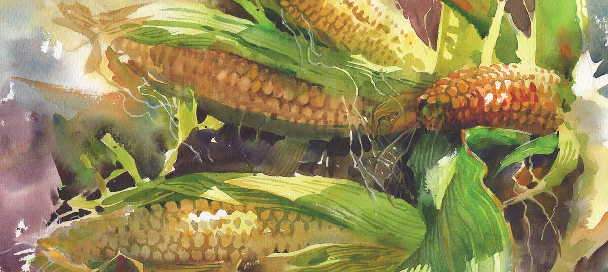 Corn Art Canvas Wall Art