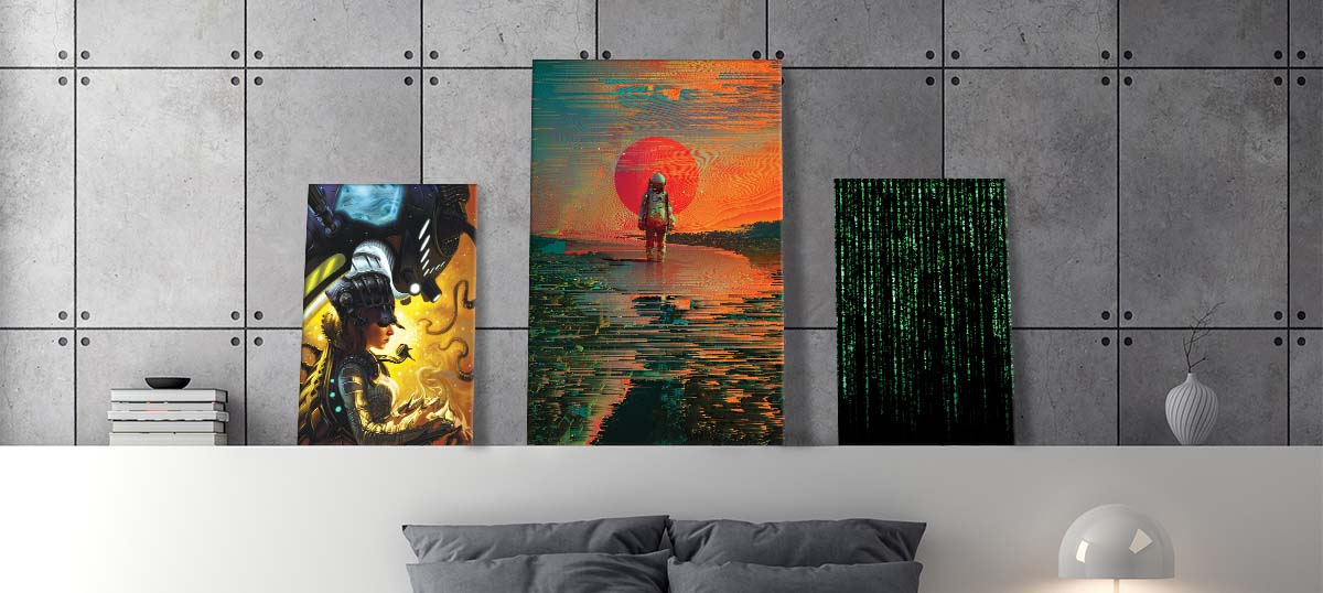 Naruto Uzumaki Purple Light (5 Panel) Anime Wall Art