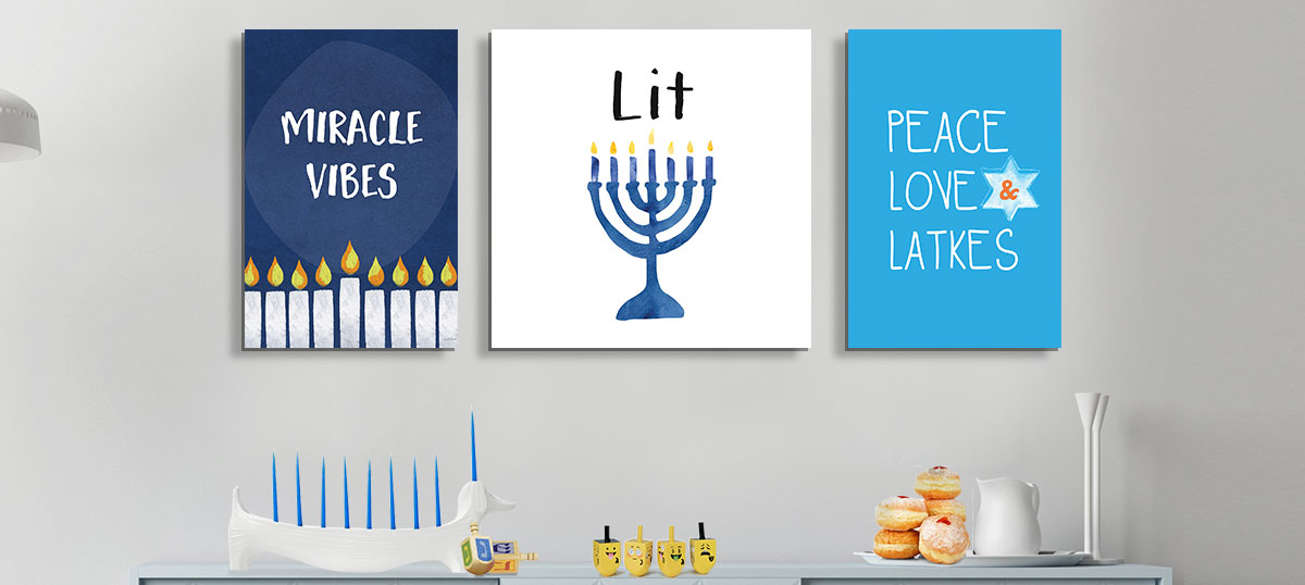 Hanukkah Art Canvas Wall Art
