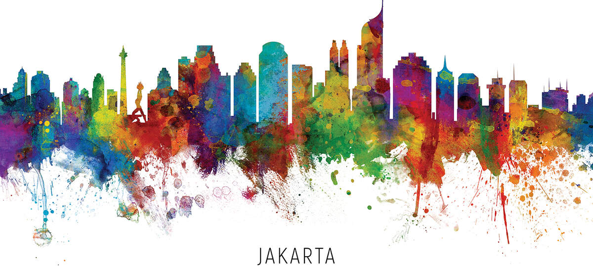 Jakarta Canvas Prints