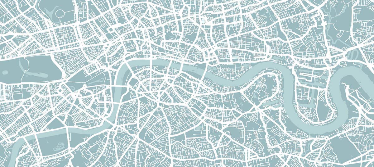 London Maps Canvas Wall Art