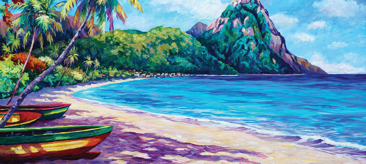 Saint Lucia Canvas Artwork