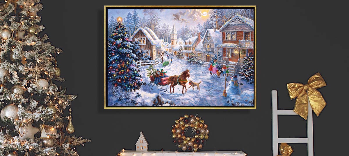 Christmas Scenes Canvas Artwork