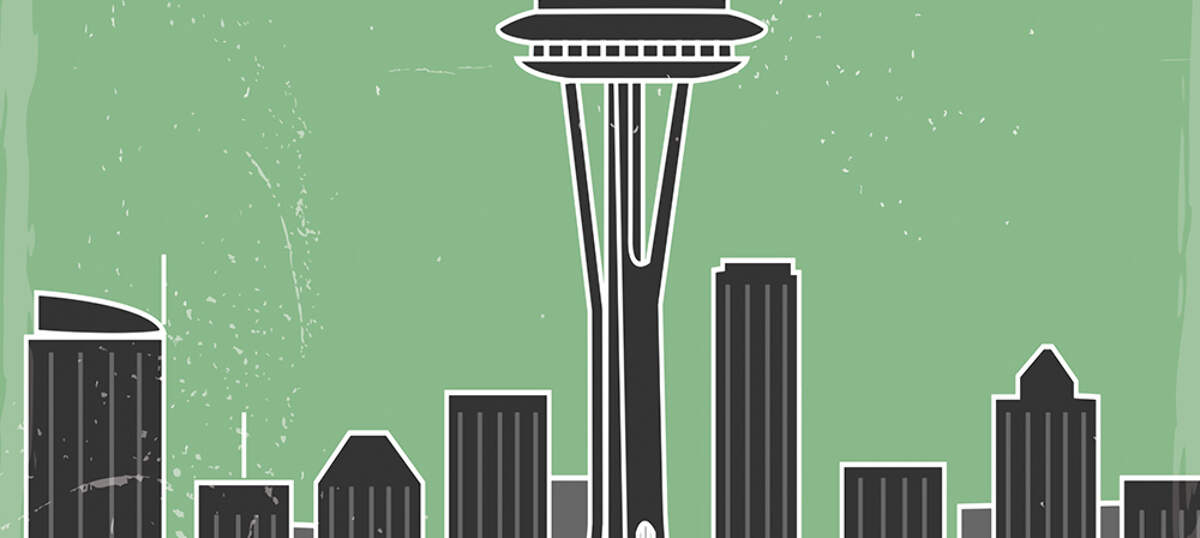 Seattle Travel Posters Canvas Artwork