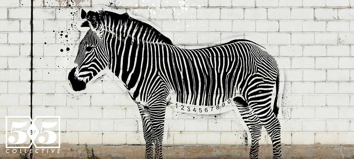Stencil Animals Canvas Artwork