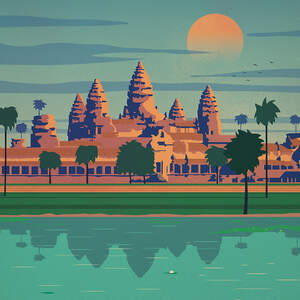 Angkor Wat Canvas Art