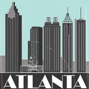 Atlanta Travel Posters Canvas Art Prints