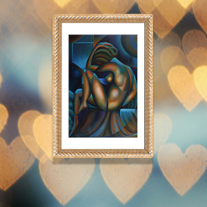 Blue Nude Canvas Art