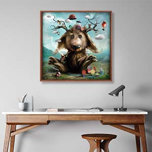 Friendly Mythical Creatures Canvas Artwork