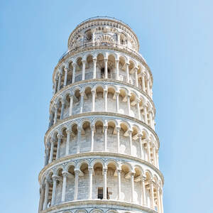 Leaning Tower of Pisa Canvas Wall Art