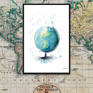 Maps & Geography Canvas Wall Art
