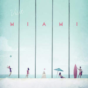 Miami Travel Posters Canvas Art