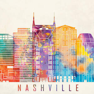 Nashville Skylines Art Prints