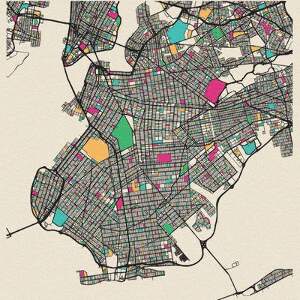 New York City Maps Canvas Art Prints