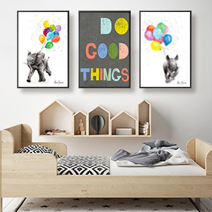 print for children's room Design for the walls of the nursery Poster Boy painting poster Horse painting poster