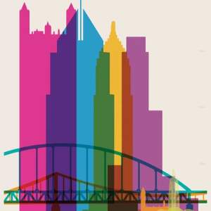 Pittsburgh Skylines Canvas Prints