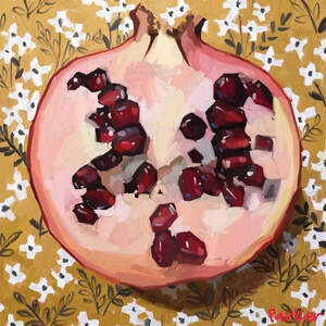Pomegranates Canvas Wall Art