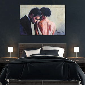 Romantic Bedroom Canvas Artwork
